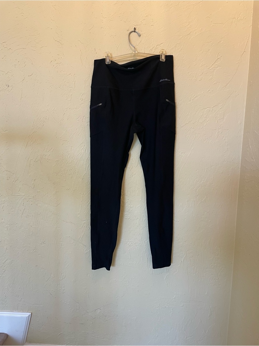Eddie Bauer Black Girls' Active Zip-Pocket Leggings